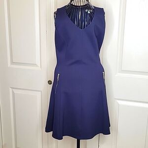 JADE MELODY TAN Navy Blue Dress Size Small